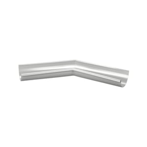 Rinneninnenwinkel 135° aus Stahl in Weißaluminium (RAL 9006) mit Polyurethanbeschichtung, Hauptansicht