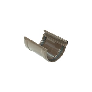 Rinnenverbinder mit Gummidichtung aus braunem PVC von Plastmo, Hauptansicht