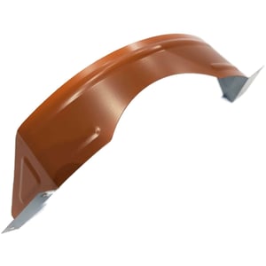 Schneefangbügel aus Aluminium, kupferbraun RAL 8004, 1,75 mm Stärke, Hauptansicht