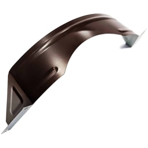 Schneefangbügel aus Aluminium, schokoladenbraun RAL 8017, 1,75 mm Stärke, Hauptansicht