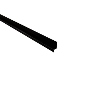 Sockelleiste Stahl 0,50 mm Schwarz (RAL 9005) mit 35 µm Mattpolyester-Beschichtung, Hauptansicht