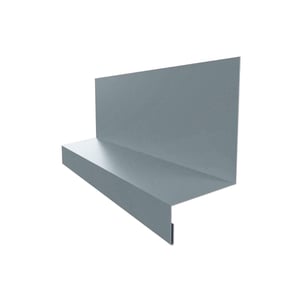 Sockelleiste Typ 2 aus Stahl, Fenstergrau RAL 7040, 0,75 mm stark, 200 µm HPS Ultra Beschichtung