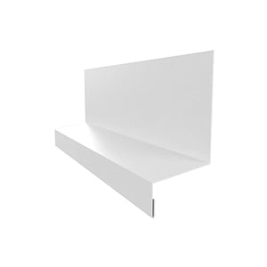 Sockelleiste Typ 2 aus Stahl, 0,50 mm, lichtgrau (RAL 7035), 25 µm Polyesterbeschichtung