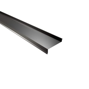 Sohlbank Tiefschwarz RAL 9005 aus Stahl 0,50 mm, Polyester 25 µm beschichtet, Hauptansicht