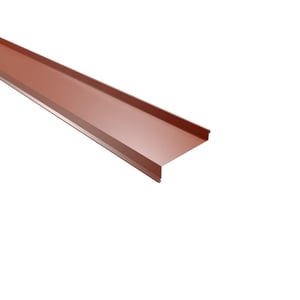 Sohlbank aus kupferbraunem Stahl, 0,75 mm, 25 µm Polyesterbeschichtung, Hauptansicht