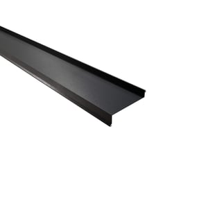Sohlbank aus dunkelgrauem Stahl, 0,50 mm stark, mit 35 µm Mattpolyester-Beschichtung, Hauptansicht