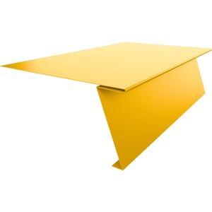 Startprofil fuer Stehfalzprofil PD-510-S aus rapsgelbem Stahl, 0,50 mm stark, 25 µm Polyester beschichtet