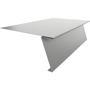 Startprofil für Stehfalzprofil PD-510-S, Stahl 0,50 mm, Weißaluminium RAL 9006
