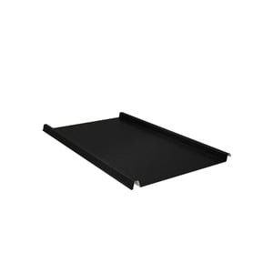 Stehfalzblech 33/500-LE aus Stahl 0,50 mm Tiefschwarz (RAL 9005) mit 80 µm Shimoco Beschichtung