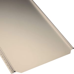 Stehfalzblech PD-510-S Flach Hellelfenbein, 0,50 mm Stahl mit 25 µm Polyester, Hauptansicht