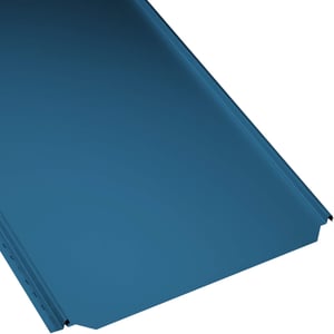 Stehfalzblech PD-510-S Flach Enzianblau RAL 5010, 0,50 mm Stahl, 25 µm Polyesterbeschichtung, Hauptansicht