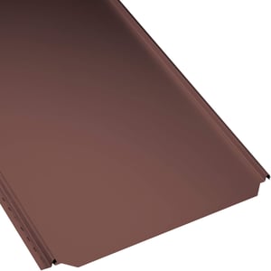Stehfalzblech PD-510-S Flach in Rotbraun RAL 8012, 0,50 mm Stahl, Hauptansicht