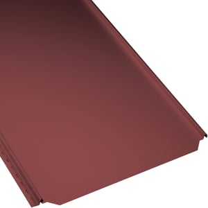 Stehfalzblech PD-510-S Flach, kirschrot, 0,50 mm Stahl mit 35 µm Mattpolyester Beschichtung