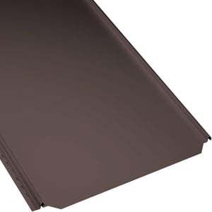 Stehfalzblech PD-510-S Flach, schokoladenbraun RAL 8017, 0,50 mm Stahl mit 50 µm PURMAT® Beschichtung