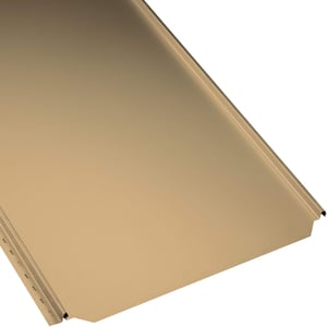 Stehfalzblech PD-510-S Flach in Sandgelb, 0,50 mm Stahl, Hauptansicht
