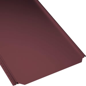 Stehfalzblech PD-510-S Flach weinrot, 0,50 mm Stahl, 25 µm Polyester, Hauptansicht