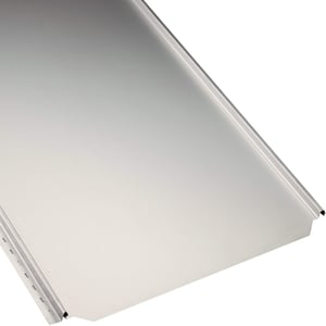 Stehfalzblech PD-510-S Flach, reinweiß (RAL 9010), 0,50 mm Stahl, 25 µm Polyesterbeschichtung