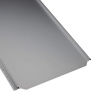 Stehfalzblech PD-510-S Flach, Weißaluminium RAL 9006, 0,50 mm Stahl, Hauptansicht