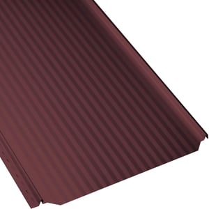 Stehfalzblech PD-510-S Mikro Weinrot RAL 3005, schraeg von oben