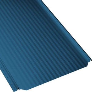 Stehfalzblech PD-510-S Enzianblau RAL 5010 mit Mikroprofilierung, Hauptansicht