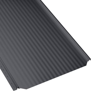 Stehfalzblech PD-510-S Mikro Graphitgrau, 0,50 mm, 25 µm Polyester, Hauptansicht schräg von oben
