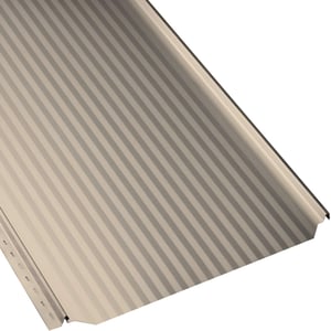 Stehfalzblech PD-510-S Mikro Hellelfenbein RAL 1015, 0,50 mm Stahl, Hauptansicht