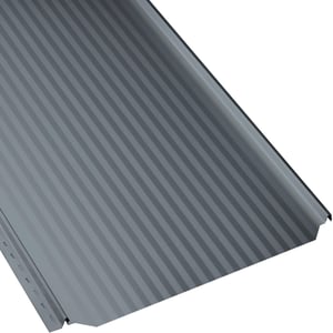 Stehfalzblech PD-510-S Mikro Fehgrau, 0,50 mm Stahl, 25 µm Polyester, Hauptansicht schraeg