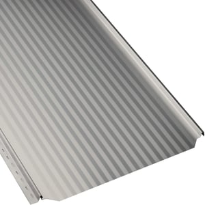 Stehfalzblech PD-510-S Mikro, Grauweiß RAL 9002, 0,50 mm Stahl, Hauptansicht