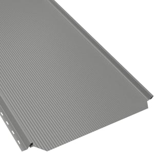 Stehfalzblech PD-510-S Lichtgrau (RAL 7035) 0,50 mm, Hauptansicht mit Profilstruktur
