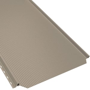 Stehfalzblech PD-510-S Hellelfenbein, 0,50 mm Stahl, Hauptansicht mit Profilstruktur