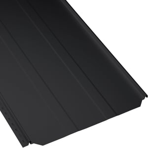Stehfalzblech PD-510-S Tiefschwarz, 0,50 mm Stahl mit PURLAK Beschichtung, Hauptansicht
