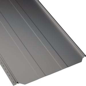 Stehfalzblech PD-510-S Trapez Graualuminium (RAL 9007) 0,50 mm, Hauptansicht der Profilstruktur