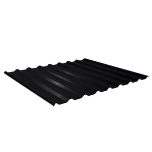 Trapezblech 20/1100 schwarz, 0,50 mm Stahl, 35 µm Mattpolyester, Hauptansicht