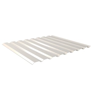 Trapezblech 20/1100 Wand, Reinweiß RAL 9010, 0,50 mm Stahl, freigestellt
