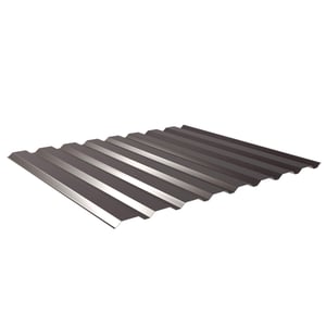 Trapezblech 20/1100 Wand Stahl 0,75 mm Schokoladenbraun RAL 8017, Hauptansicht