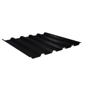 Trapezblech 35/207 schwarz (RAL 9005) 0,50 mm, 35 µm Mattpolyester, Hauptansicht