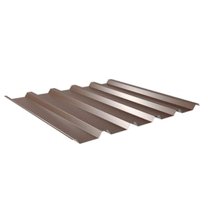 Trapezblech 35/207 Nussbraun RAL 8011, 0,75 mm Stahl, 25 µm Polyesterbeschichtung, Hauptansicht