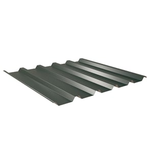 Trapezblech 35/207 Aluminium 0,70 mm Moosgrün (RAL 6005) mit 25 µm Polyesterbeschichtung