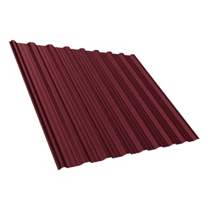 Trapezblech T18DR weinrot (RAL 3005) aus 0,50 mm Stahl, Hauptansicht