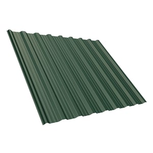 Trapezblech T18DR moosgrün, 0,50 mm Stahl, 25 µm Polyesterbeschichtung, Hauptansicht