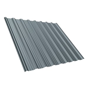 Trapezblech T18DR aus Stahl 0,63 mm in Fenstergrau (RAL 7040) mit 200 µm HPS Ultra Beschichtung