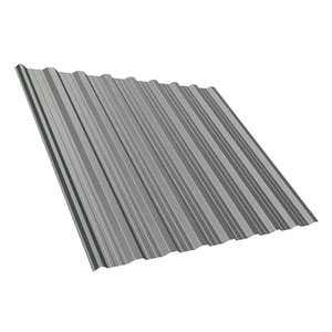 Trapezblech T18DR Graualuminium, 0,75 mm Stahl mit 25 µm Polyesterbeschichtung, Hauptansicht
