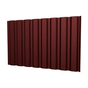 Trapezblech T20M Wand Rotbraun RAL 8012, 0,75mm Stahl, PURLAK® Beschichtung, Hauptansicht