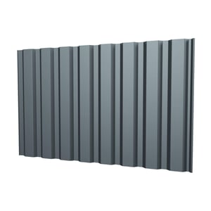 Trapezblech T20M Wand Fehgrau, 0,50 mm Stahl, Hauptansicht der Profilstruktur
