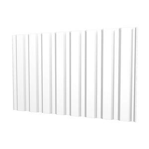 Trapezblech T20M Wand in Reinweiß RAL 9010, Hauptansicht des Profils