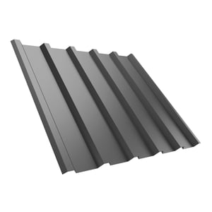 Trapezblech T35/207M Graualuminium, 0,50 mm, Hauptansicht der Profilstruktur