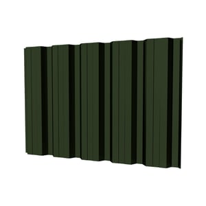 Trapezblech T35DR Wand, Stahl 0,50 mm, gruen (RAL 6010), 50 µm PURMAT Beschichtung, Hauptansicht