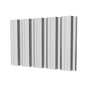 Trapezblech T35DR Wand, 0,75 mm Stahl, Lichtgrau RAL 7035, Polyester beschichtet, Hauptansicht