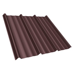 Trapezblech T45/333M aus Stahl, 0,50 mm, in Schokoladenbraun (RAL 8017) mit PURLAK® Beschichtung, Hauptansicht