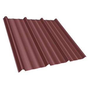 Trapezblech T45/333M rotbraun RAL 8012, 0,63 mm Stahl, Hauptansicht